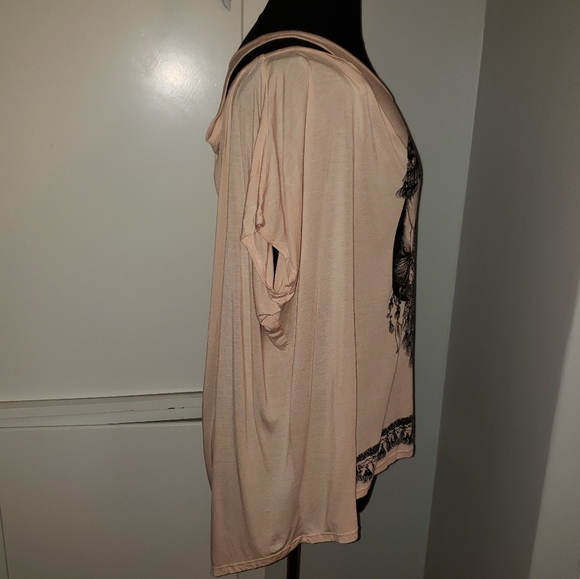 Lauren Moshi small cold shoulder camel peach - Picture 11 of 15